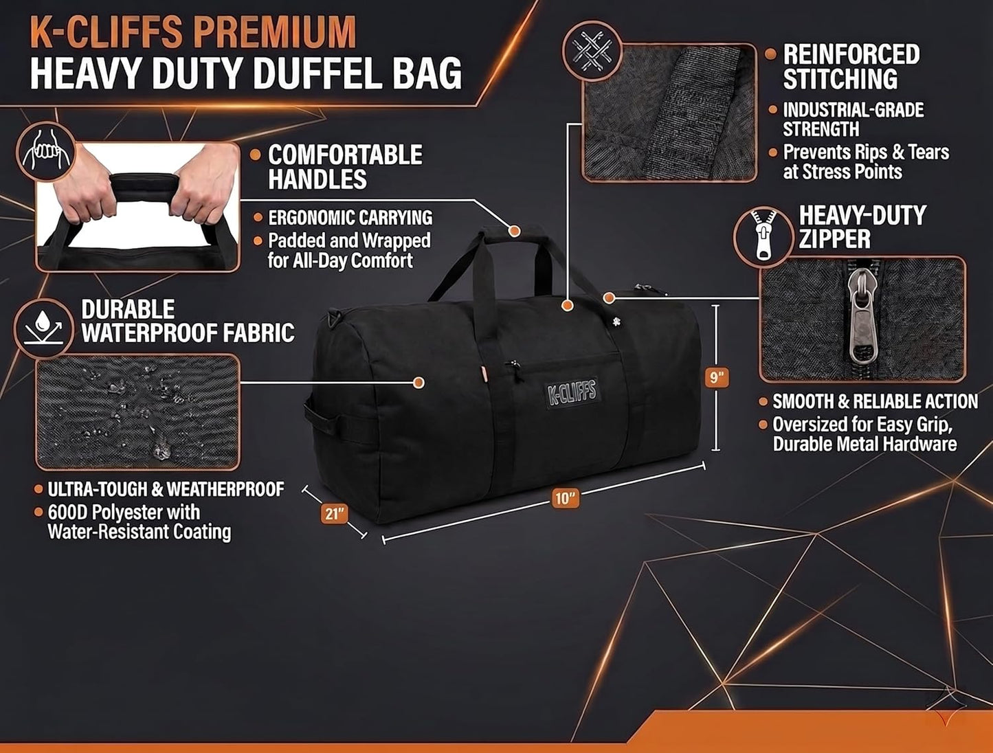  Large Sport Gear Duffel Bag